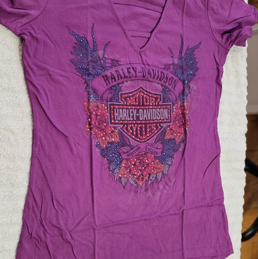 HARLEY DAVIDSON LADIES MEDIUM NEW WITH OUT TAGS SHIRT IN OG BAG